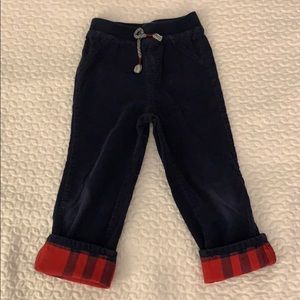 Navy corduroy pants
